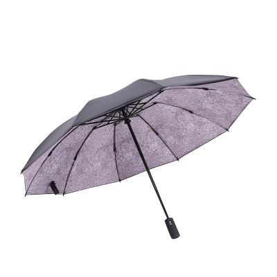 China Promotional Trifold Parasole Automatic Umbrellas Umbrella with Custom Made Parasols Automatic Paraguas for sale