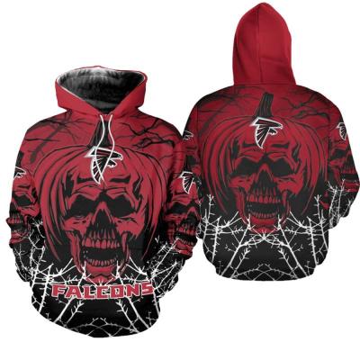 China Anti-wrinkle Cotton Pullover Hoodie Sweatshirt With Pocket Custom 3D Print Nfl American Football Team Men Hoodies for sale