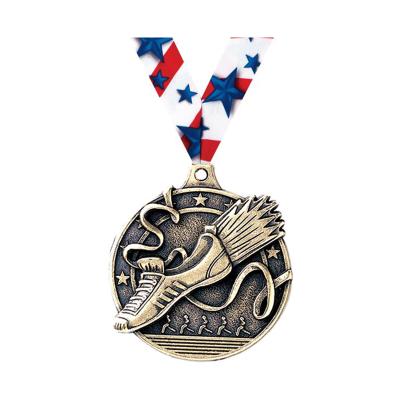 China China Hot Selling Custom Medal Packing Metal Marathon Medals Packs Award Honor Souvenir 3D Sport Running Silver Medal for sale