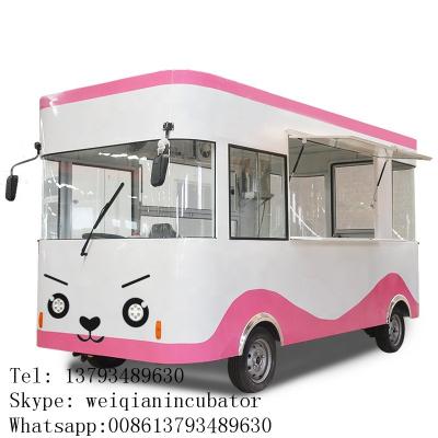 China High quality fast food factory supply snack cart and mobile food carts dinner car for sale