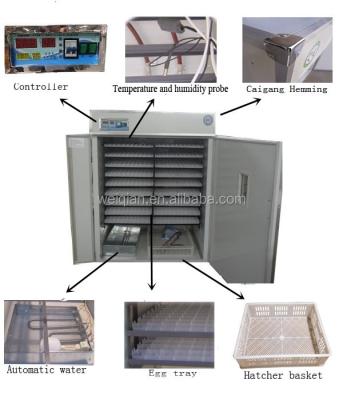 China High Quality Automatic Bird Egg Incubator 3000eggs Chick Egg Hatch Machine for sale