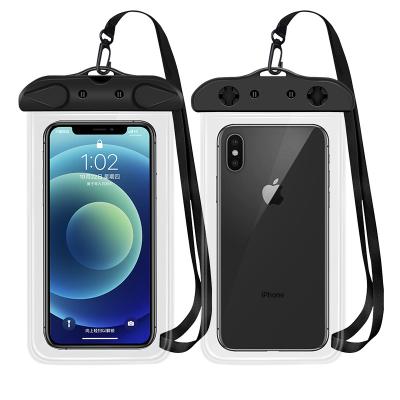 China Waterproof Waterproof Mobile Phone Case PVC Dry Bag Ipx8 Phone Pouch For Travel Beach Swimming Diving for sale