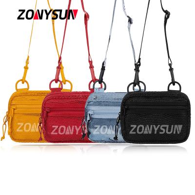 China Custom Oxford Outdoor Sports OEM Logo Shoulder Bag Unisex Mini Messenger Bag Sling Cross Body Bag for sale