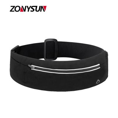 China Waterproof High Quality Customizable Elastic Fanny Pack Sport Waist Bag Running Belt For Man Women for sale