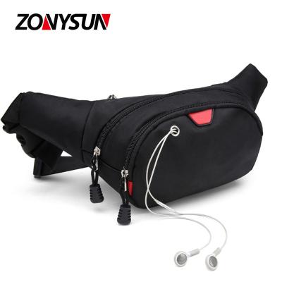 China Water Proof Outdoor Sport Waist Waterproof Fanny Pack With Earphone Hole Bag For Women Men for sale