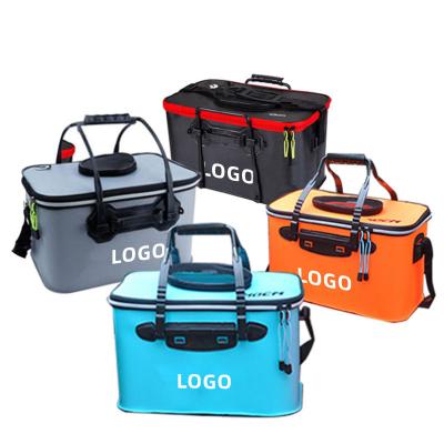 China ZONYSUN Live Fish Storage Barrel Custom Logo Portable Waterproof Fishing Bucket Outdoor Bag for sale