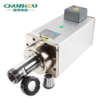 China Aluminum Drill Milling Manufacturer Customized 8KW 220v 380v Spindle 3000rpm Air Cooling CNC Router Spindle Motor for sale