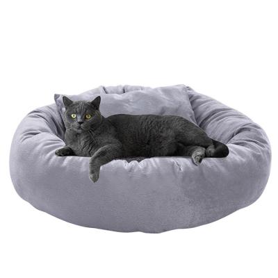 China Wholesale Pet Mat Bed Cat Bed House From Cat Plush Bed Faux Fur Factory Travel for sale