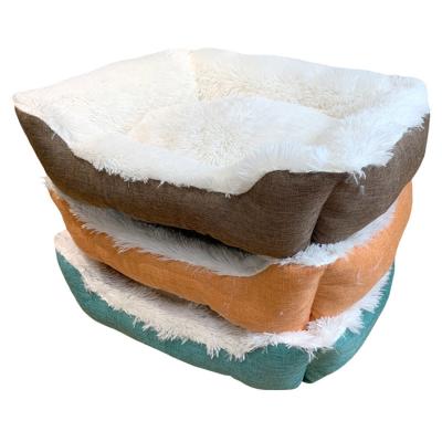 China Hot Selling Plush Cat Bed Nest Travel Four Seasons Pet Bed Mattress Dog Bed for sale