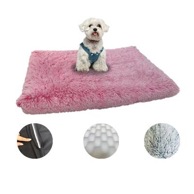 China Travel Manufacturer Direct Sales Warm Place Cat Bed Pet Bed Mat Plush Pet Mat for sale