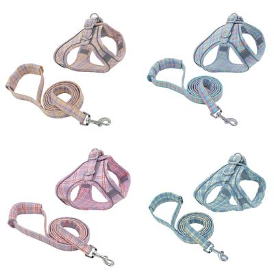 China Padded High Quality Adjustable Pet Training Harness Set Custom Polyester Dog Harness for sale