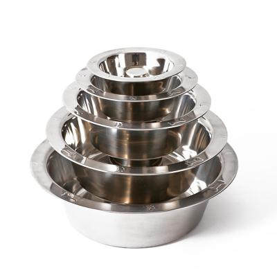 China Sustainable Wholesale Non-slip Dog Bowls Pet Bowl Stainless Steel Pet Dish Bowl for sale