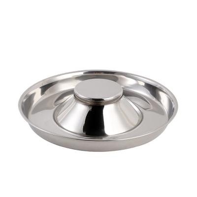 China Durable Corrosion Resistant Stainless Steel Dog and Cat Bowl Pet Feeder Dog Bowl Non-Skid Slow Pet Dishes for sale