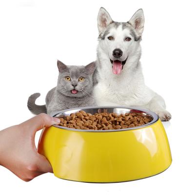 China Sustainable Non-Skid Dog Bowls Pet Food Feeder Dog Stainless Steel Bowl for sale