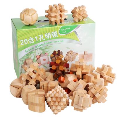 China Children Eductional Toy Wooden Blocks Stacking Game Montessori Toys Roulaba Lock Children Educational Wooden Toys for sale