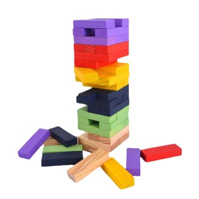 China Wooden Building Block Montessori Building Blocks Toys Wholesale Kids Holiday Gifts Puzzle Game Wooden Toys for sale