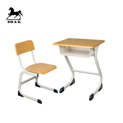 China Comfortable Used Wooden Werzalit School Desk And Chair For School Furniture for sale