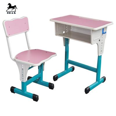 China New Product Cheap Ergonomic Kids Pink School Desk And Chair TF-8016 for sale