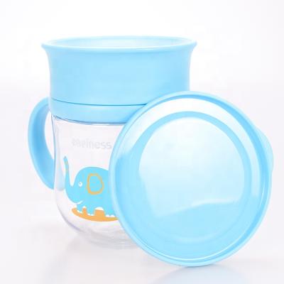 China BPA Free Non-Toxic Playful Colorful 360 Magical Baby Training Cups With Dustproof Lid for sale