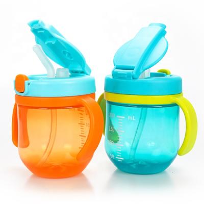 China BPA Free Bestselling Kids Water Bottle Kids Healthy Straw Cup With Handle for sale