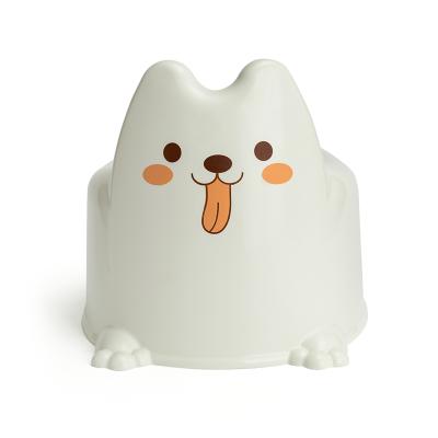 China Durable White Baby Toilet With Cute Animal Pattern for sale