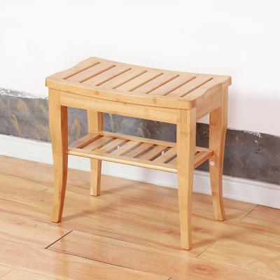 China (Other) Adjustable Eco-Friendly Bamboo Shower Stool For Living Room Bathroom for sale