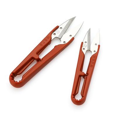 China Durable Stainless Steel Cross Stitch U Shaped Scissors Spring Thread Shears for sale