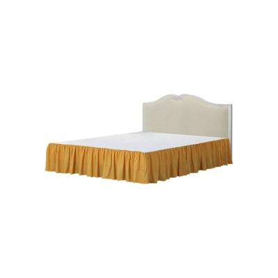 China Custom Made High Quality Frill Home Velvet Ruffles Quilted Blanket Bedspread for sale