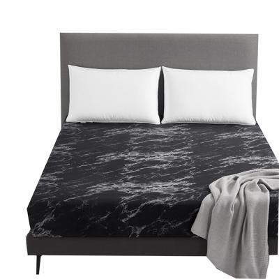 China Nondisposable Custom Soft Comforter Black Fitted Sheet Fits Soft Mattress Wrinkle Free Sheet Perfectly - for sale