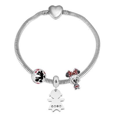 China Factory wholesale new pandoraer CLASSIC silver color with original logo DIY high quality pendant bracelet pulseras de mujer for sale