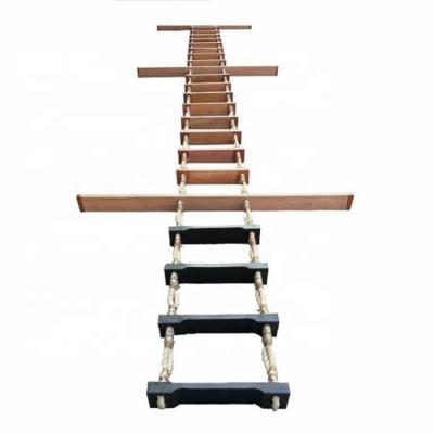 China Rescue CCS Approved Marine Pilot Ladder Wooden SOLAS Ladder for sale