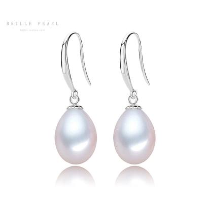 China Fashion/simple style 5A natural freshwater pearl earrings S935 temperament silver simple gift for women for sale