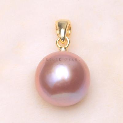 China Simple /cute style S925 Silver AAAA Natural Pearl Pendant 10MM Edison Pearl Necklace Natural Freshwater Women for sale