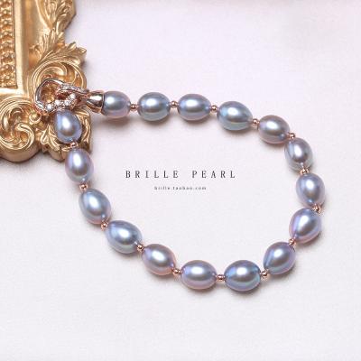 China Simple style natural fresh water really a lot hemp temperament water drop bead bracelet for sale