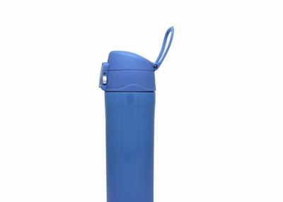 China Blue Durable Healthy Thermal Travel Mug Stainless Steel Sports Water Bottle for sale