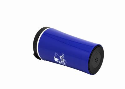 China No Spill Plastic Portable Suction Travel Mug Coffee Cup 12 Oz Mug Leak Proof for sale