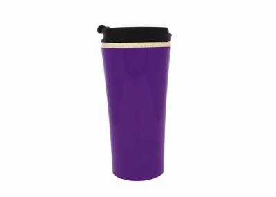 China Lightweight Wheat Straw Suction Cup Travel Mug , Leak Proof Coffee Travel Mug for sale