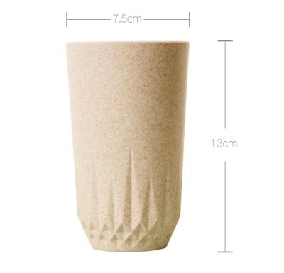 China 13.5 Oz Unbreakable Wheaten Portable Coffee Cup For Water / Tea / Milk Drink Ing for sale