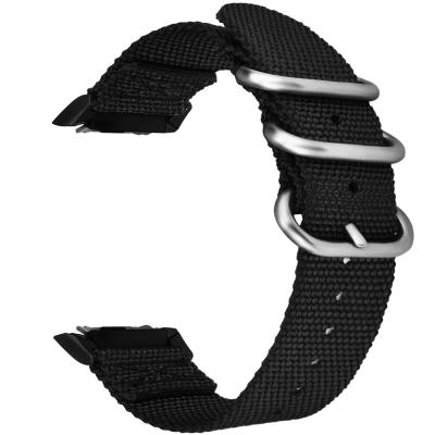 China Fanshion for Samsung Series Watch Band Breathable Nylon Wrist Straps with Stainless Steel Buckle for Samsung Smart Watch Band for sale