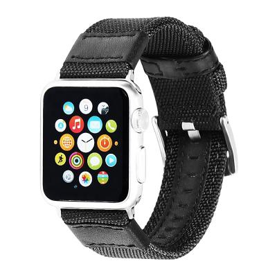 China Wholesale soft genuine nylon leather+ smartwatch band for apple watch band for iwatch straps 38mm 44mm for sale