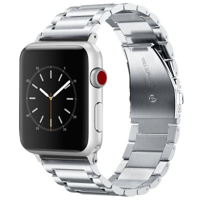 China Hot Selling Fashion High End Stainless Steel Metal Durable Watchband For Apple Watch 6 for sale