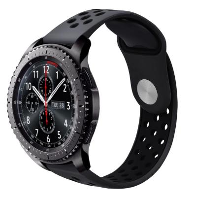 China Colorful Adjustable Smartwatch Band Silicone Watch Band Silicone Rubber Strap For Samsung Gear S3 Watch Band 22mm for sale