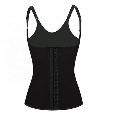 China Antibacterial Steel 9 Bone Waist Cincher Vest Training Corset Underbust Reducer Shaper Latex Waist Trainer for sale