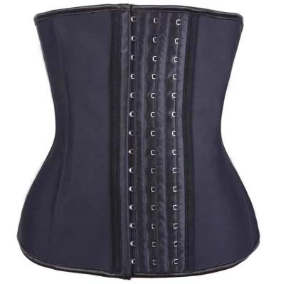 China Good Quality Ann Cherry 9 Bone LATEX Hook Steel Compression Antibacterial Slimming Waist Trainer Colombian fajas for sale