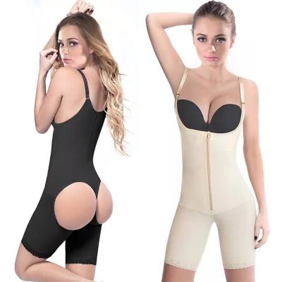 China Fajas Crotchless Full Body Shapewear Women Antibacterial Slim Colombian Tummy Control Slimming Body Shaper for sale