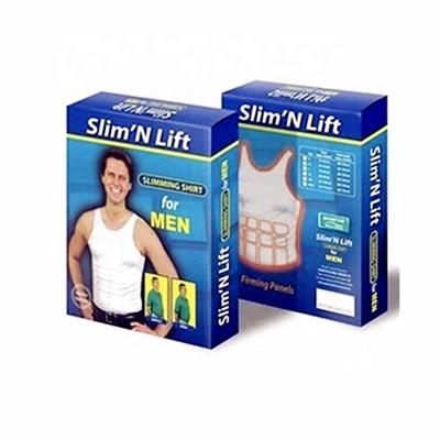 China Antibacterial Slim n Lift Men Slimming Shirt Lose Weight Vest Bodyshaper Corset For Men Also Seen On TV for sale