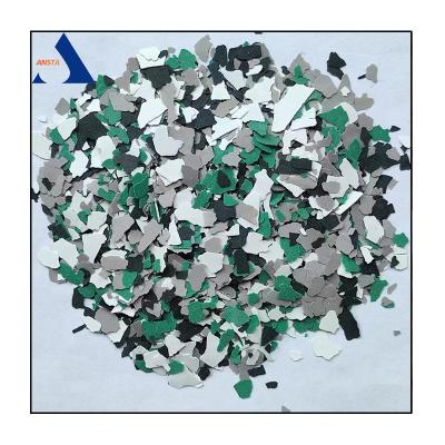 China Liquid Coating Mixed Color Composite Rock Chips for Decoration Epoxy Floor Flakes for sale