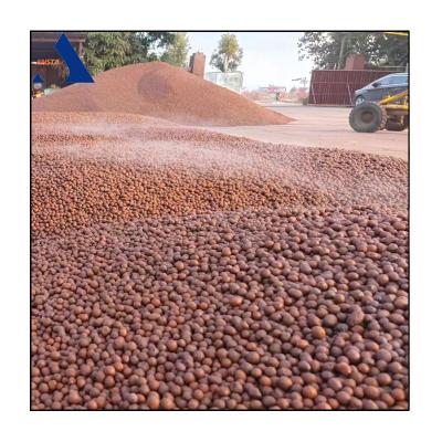 China Bulk Density 250-450kg/M3 Lightweight Ceramsite for Horticulture and Gardening Needs for sale