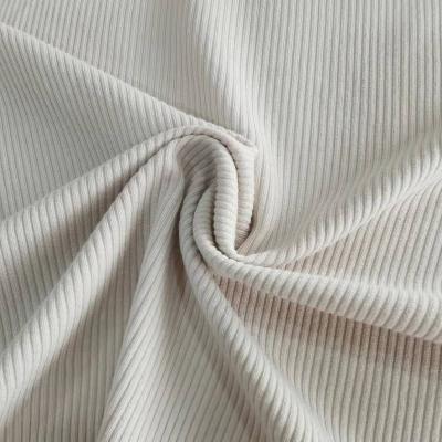 China Organic Hot Sale High Quality Stretch Knitted Fabric 95%Rayon 5%Spandex 260GSM 2*2 Rib Fabric Of Cloths for sale