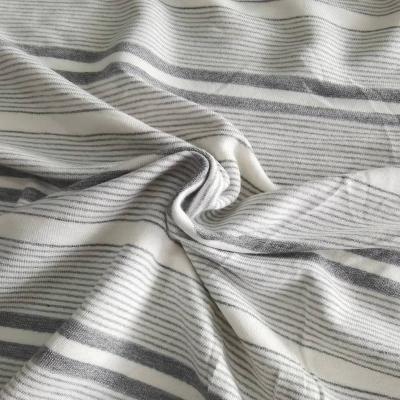 China Bestseller pure cheap high quality stretch knit fabric 96%rayon 4%spandex yarn dyed stripe fabric for fabrics for sale